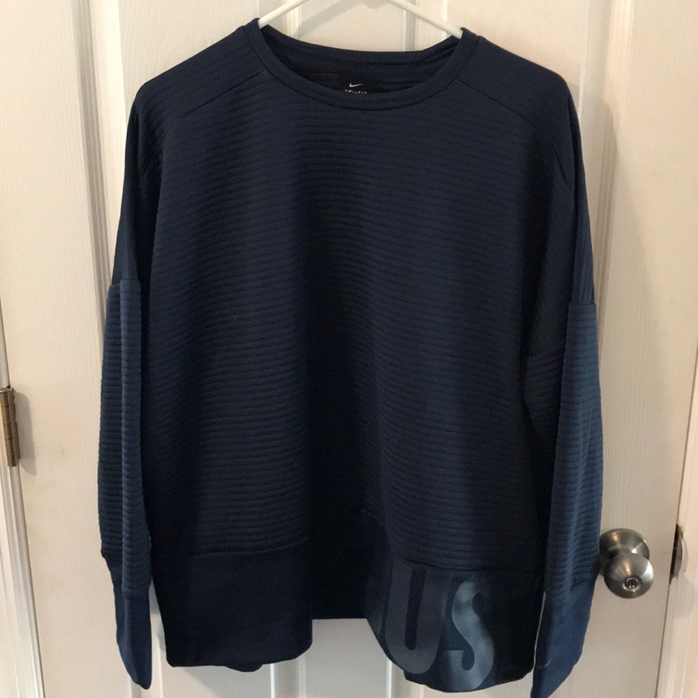 Nike Dri-Fit Crewneck Sweatshirt NAVY BLUE